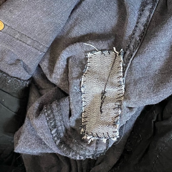 Free People faded black pants with stitching - Picture 4 of 5